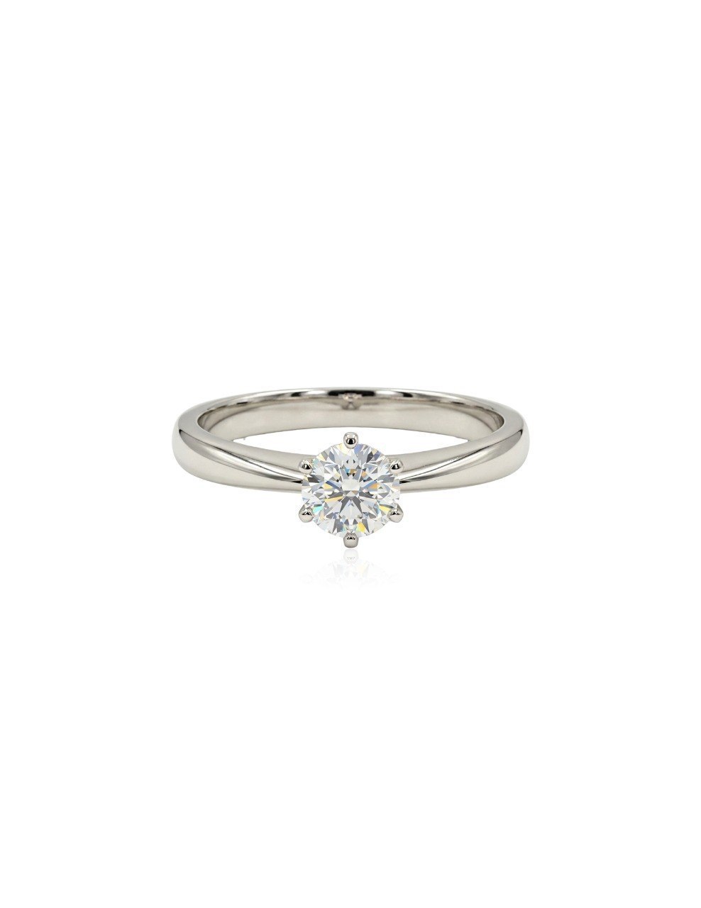 750 WHITE GOLD DIAMOND SOLITARE RING (EC00193WGR)