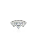 750 WHITE GOLD RING DIAMOND LOVE SHAPE (EC00191WGR)