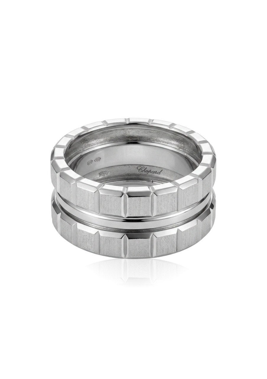 CHOPARD ICE CUBE DOUBLE ROW RING (EC00187WGR)