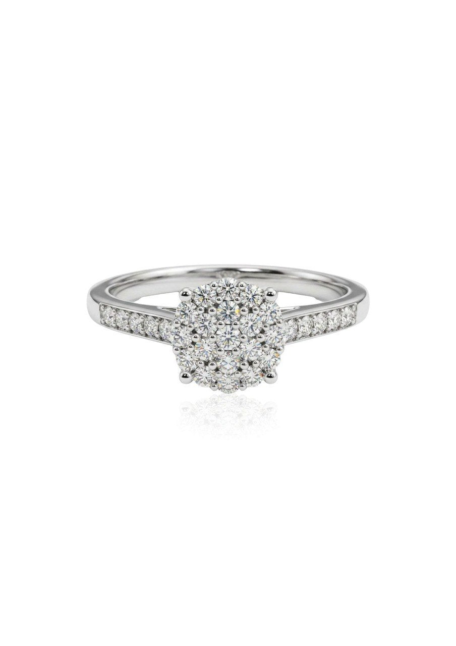 375 DIAMOND WHITE GOLD RING (EC00177WGR)