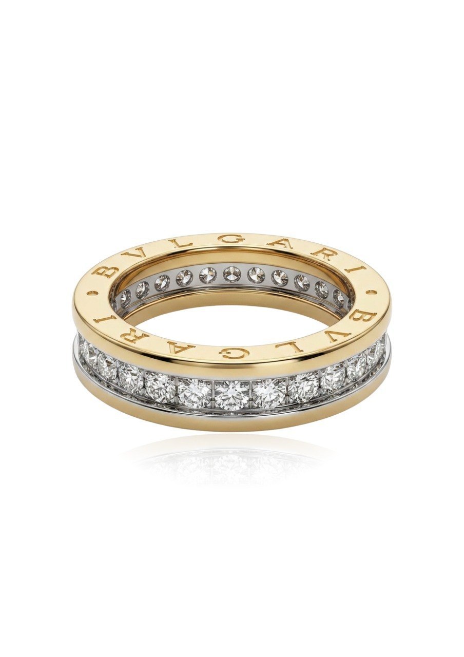 BVLGARI B . ZERO 1 ROCK 1 BAND RING (EC00175WGR)