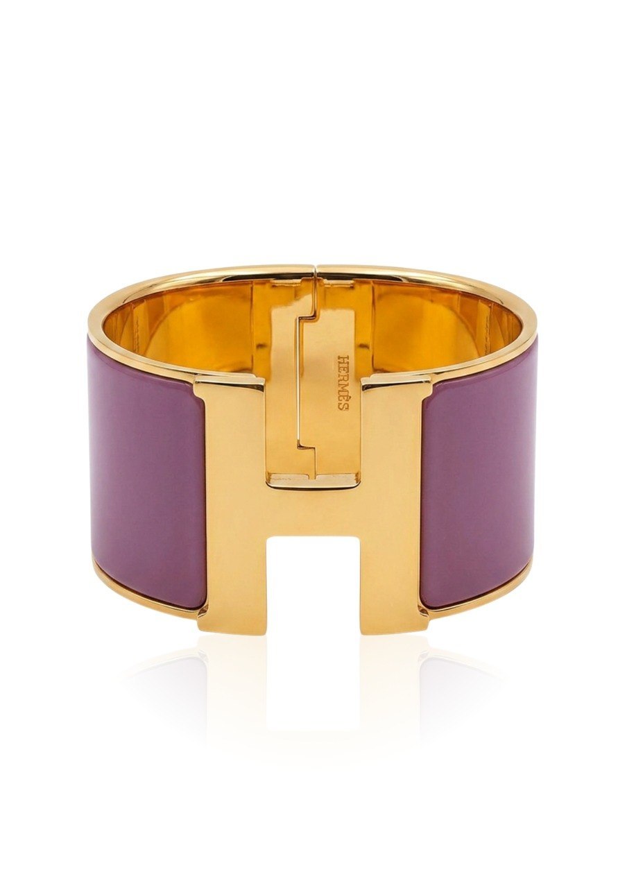 HERMES CLIC H LACQUERED ENAMEL GOLD PLATED (EC00109LEBG)