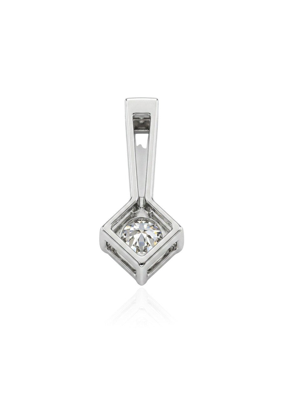 750 WHITE GOLD DIAMOND PENDANT (EC00127WGP)
