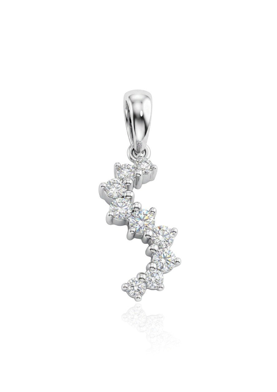 750 WHITE GOLD DIAMOND PENDANT (EC00126WGP)