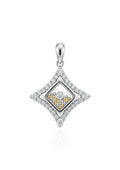 750 WHITE GOLD DIAMOND PENDANT (EC00128WGP)
