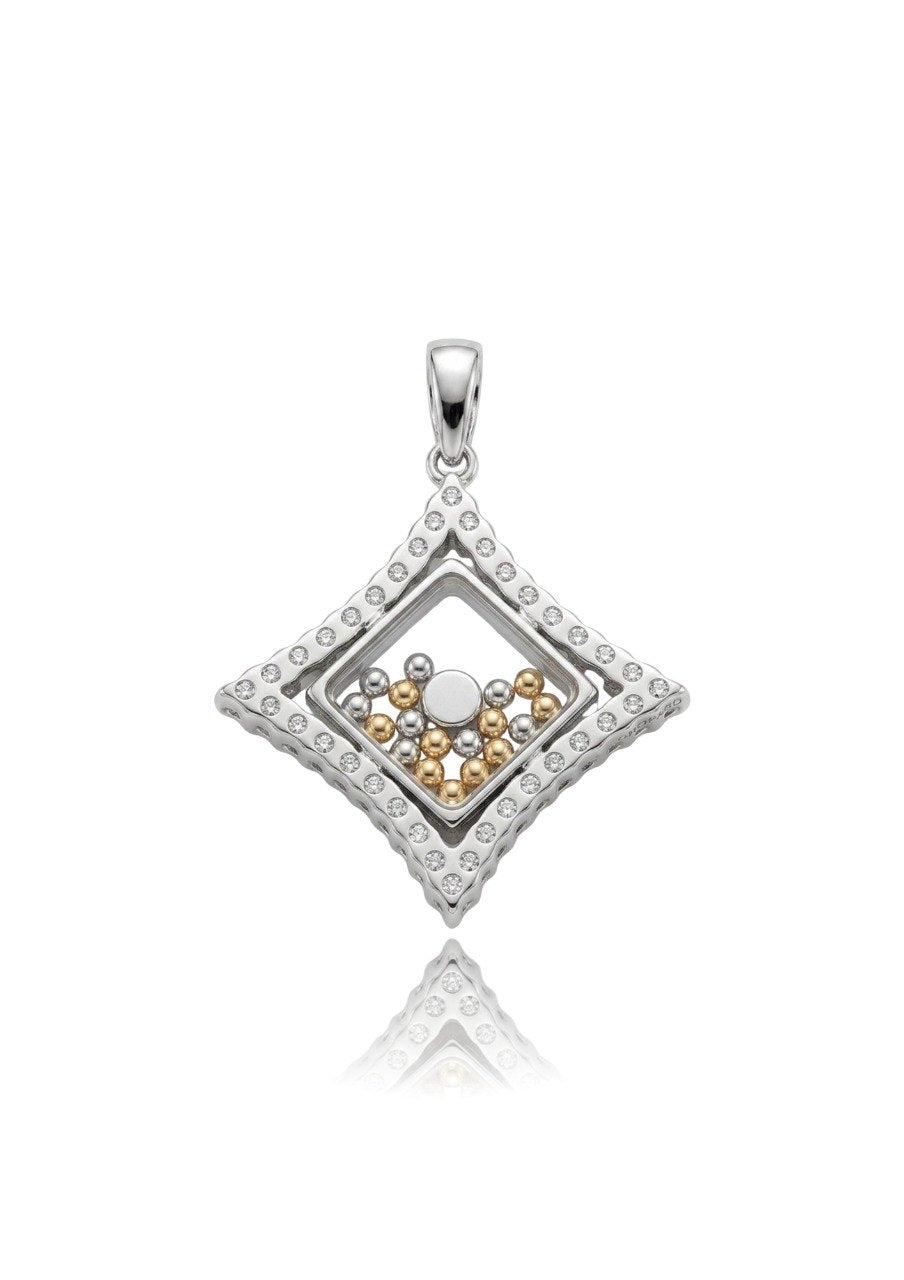 750 WHITE GOLD DIAMOND PENDANT (EC00128WGP)