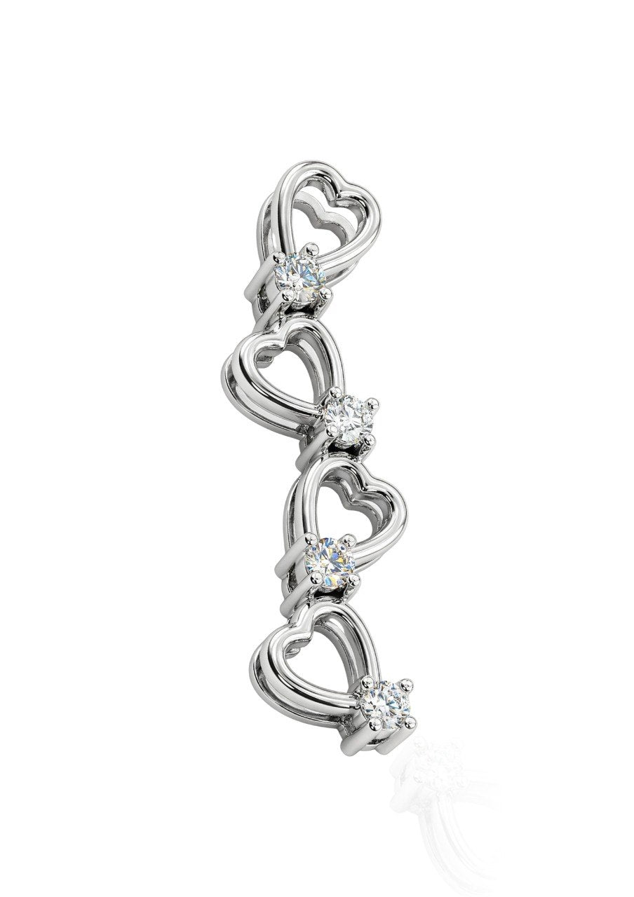 750 WHITE GOLD DIAMOND PENDANT (EC00125WGP)
