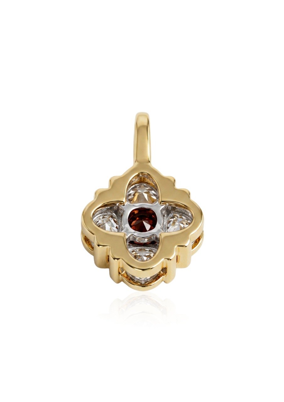 750 YELLOW GOLD DIAMOND PENDANT (EC00122YGP)