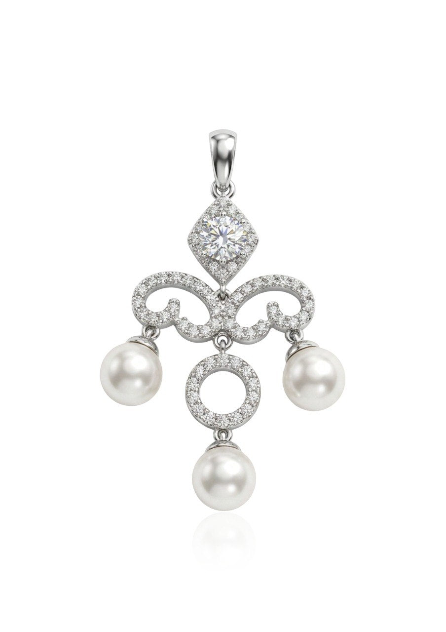 750 WHITE GOLD DIAMOND PENDANT (EC00121WGP)