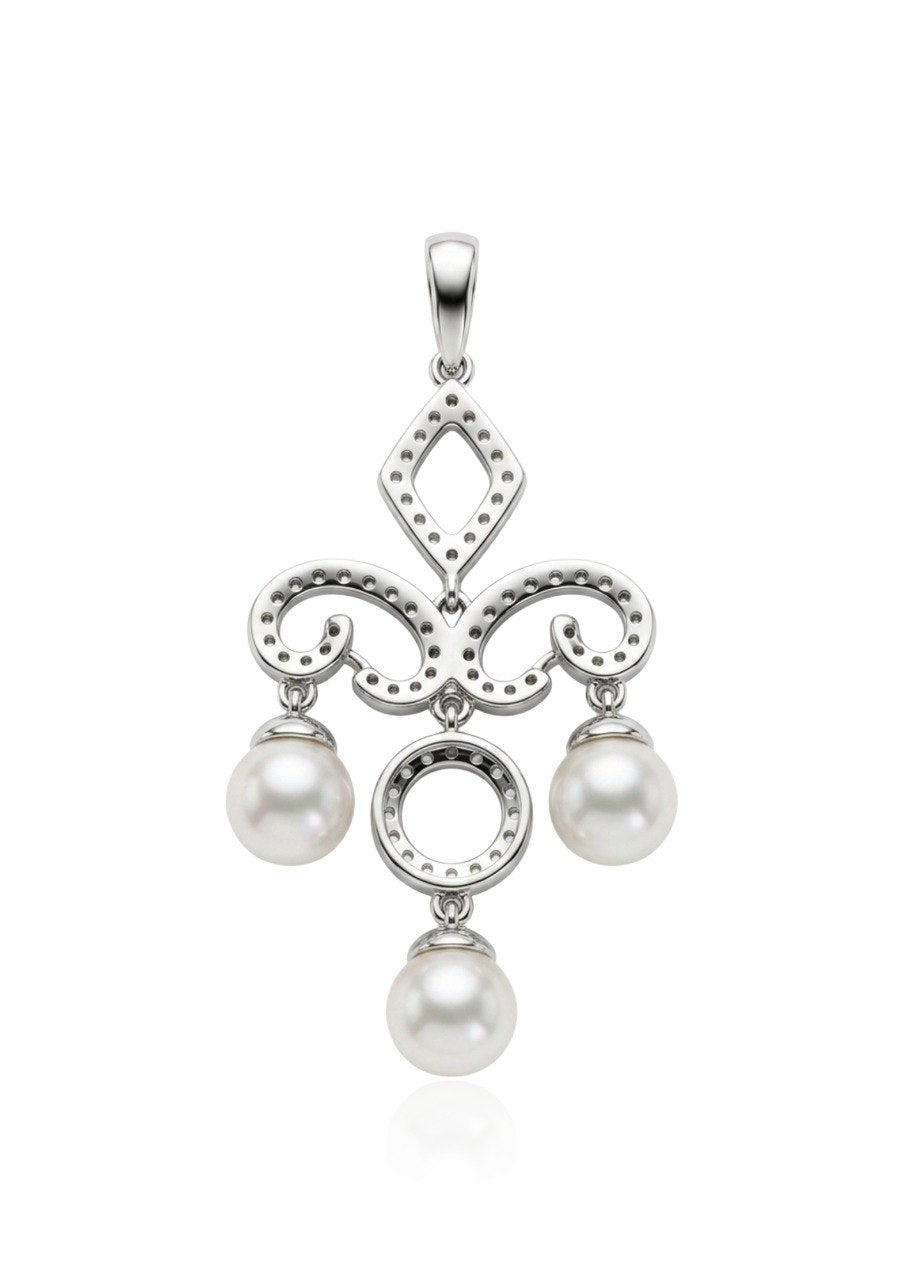 750 WHITE GOLD DIAMOND PENDANT (EC00121WGP)
