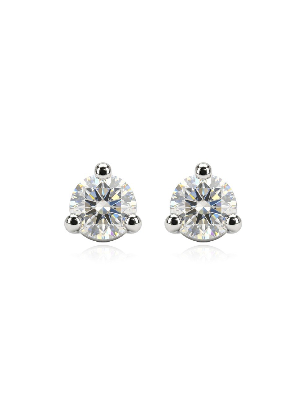 750 WHITE GOLD DIAMOND EARRINGS (EC00125WGE)