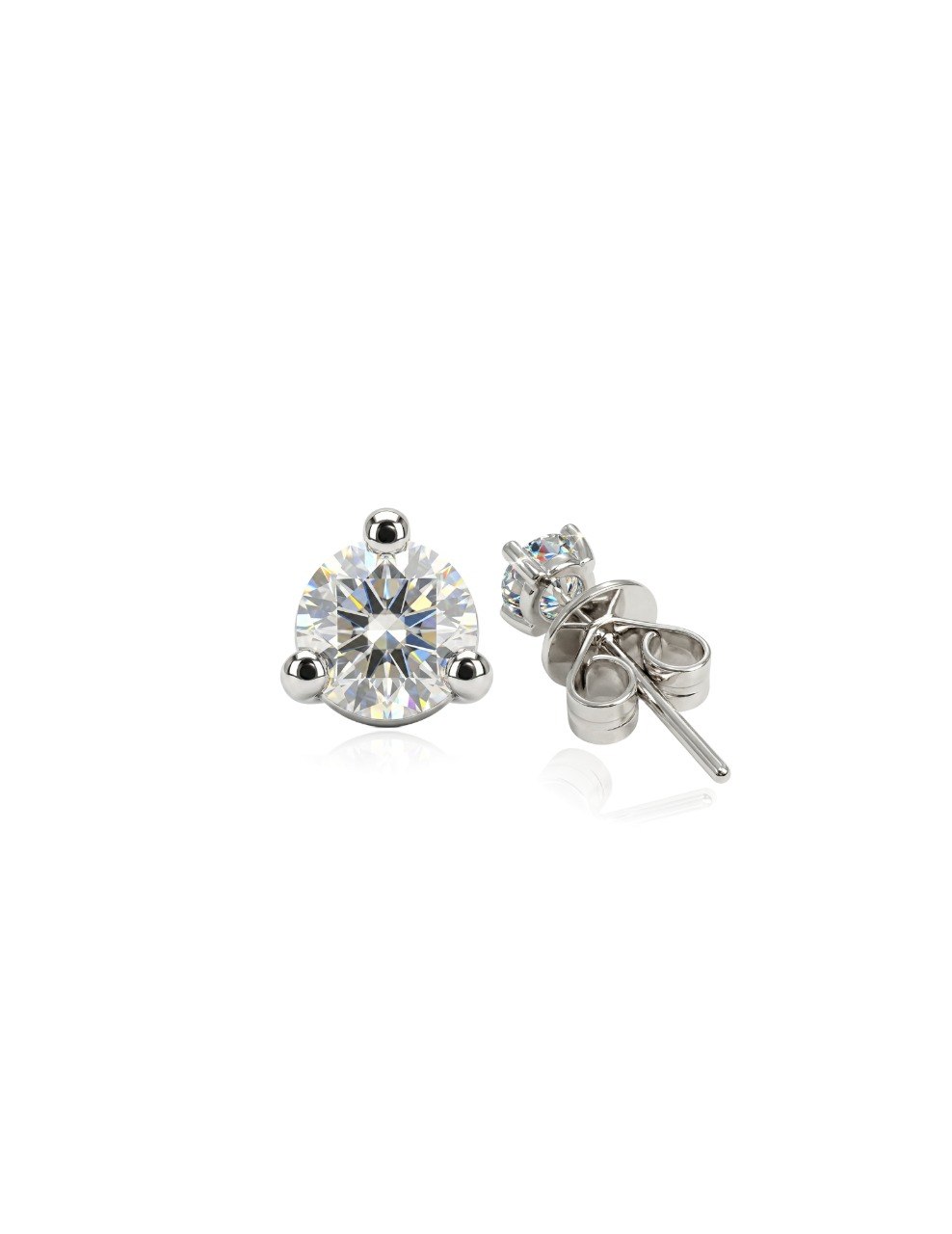 750 WHITE GOLD DIAMOND EARRINGS (EC00125WGE)