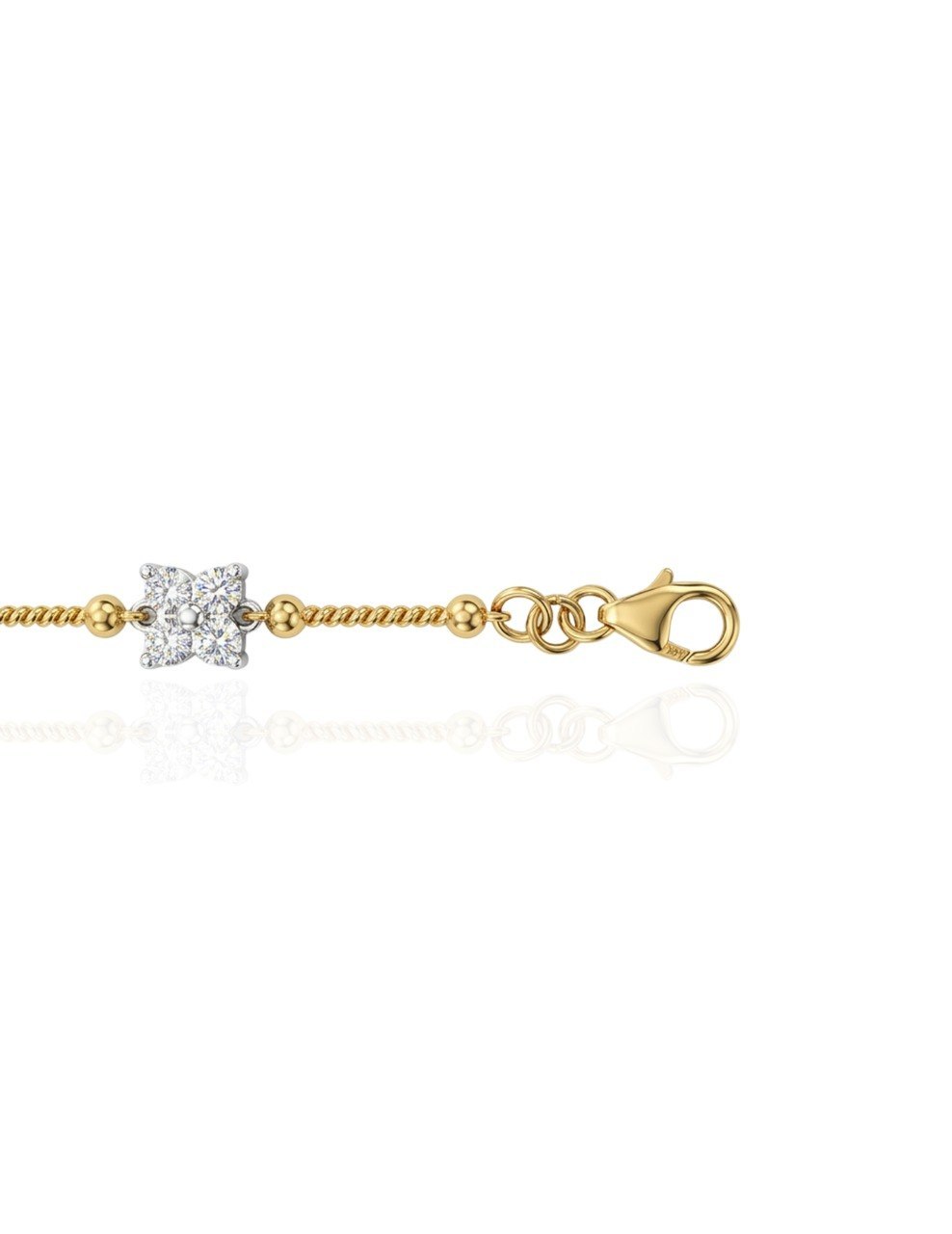 750 YELLOW GOLD DIAMOND BRACELET (EC00121YGB)