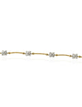750 YELLOW GOLD DIAMOND BRACELET (EC00121YGB)