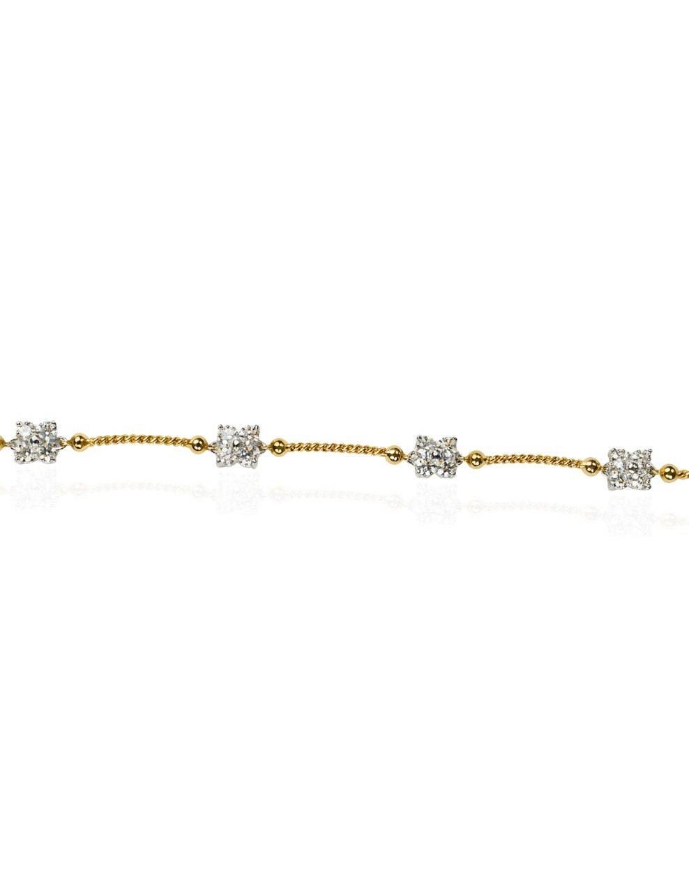 750 YELLOW GOLD DIAMOND BRACELET (EC00121YGB)
