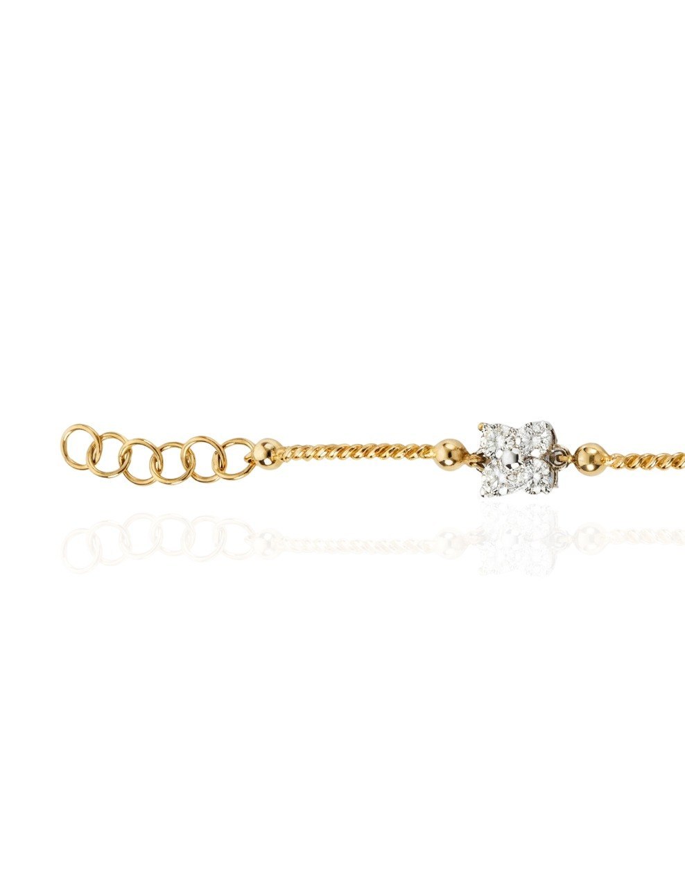 750 YELLOW GOLD DIAMOND BRACELET (EC00121YGB)