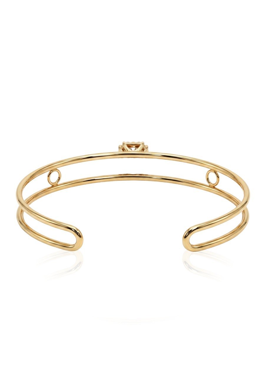 750 YELLOW GOLD DIAMOND BANGLE (EC00119YGBG)