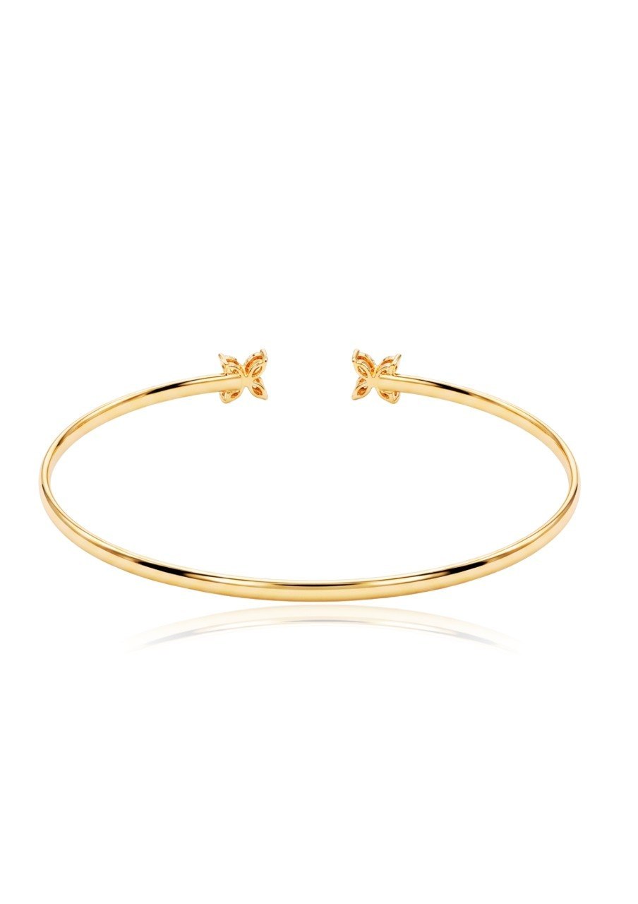 750 YELLOW GOLD DIAMOND BANGLE (EC00121YGBG)