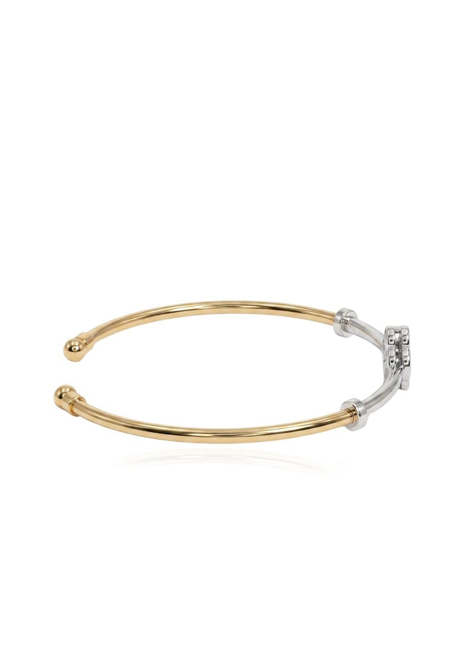 750 YELLOW WHITE GOLD BANGLE (EC00122YWGBG)