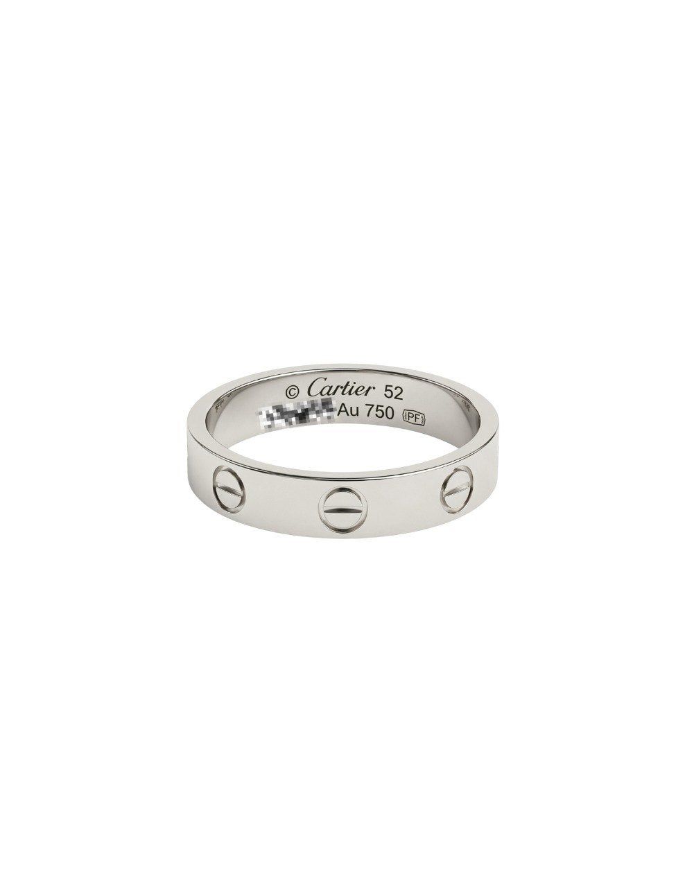 CARTIER LOVE COLLECTION WHITE GOLD RING (EC001110WGR)