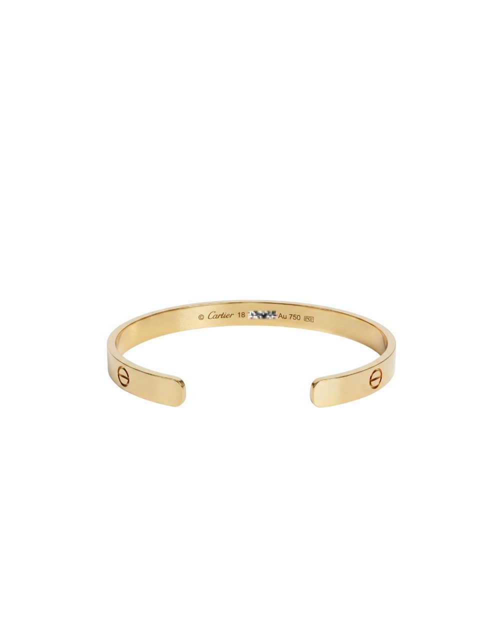 CARTIER LOVE CUFF ROSE GOLD BANGLE (EC00124RGBG)