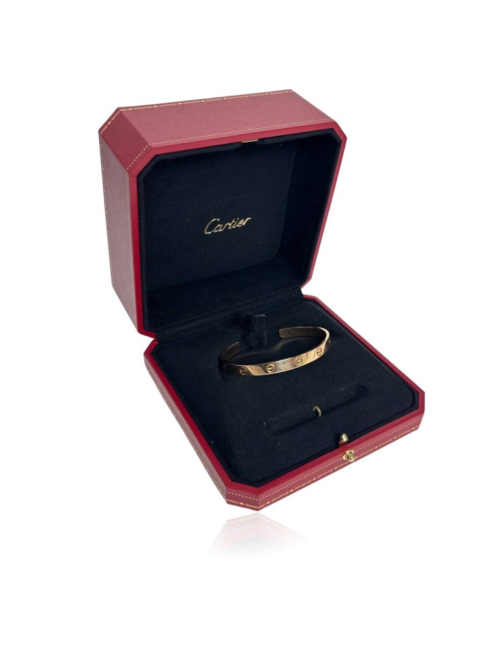 CARTIER LOVE CUFF ROSE GOLD BANGLE (EC00124RGBG)