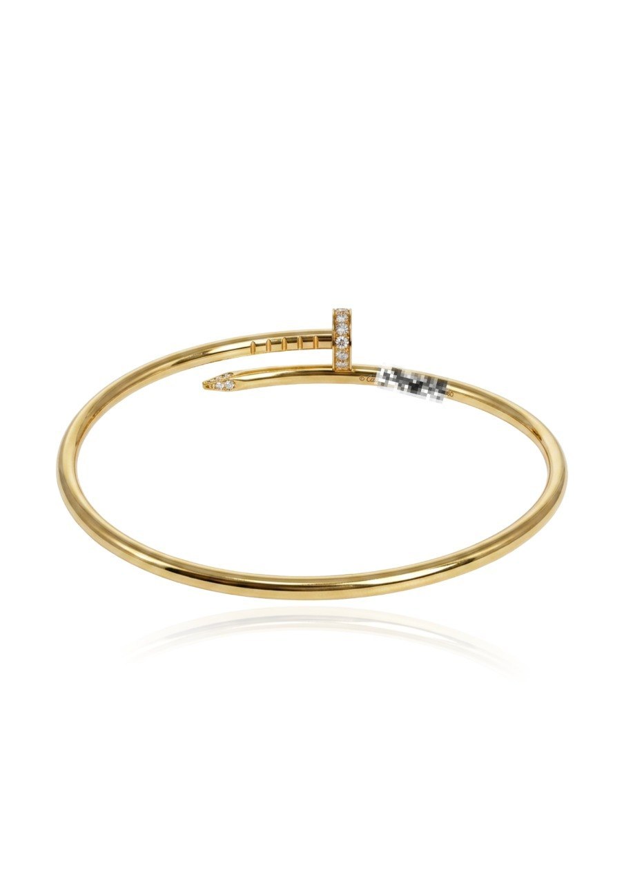 CARTIER JUSTE UN CLOU YELLOW GOLD BANGLE (EC00126YGBG)