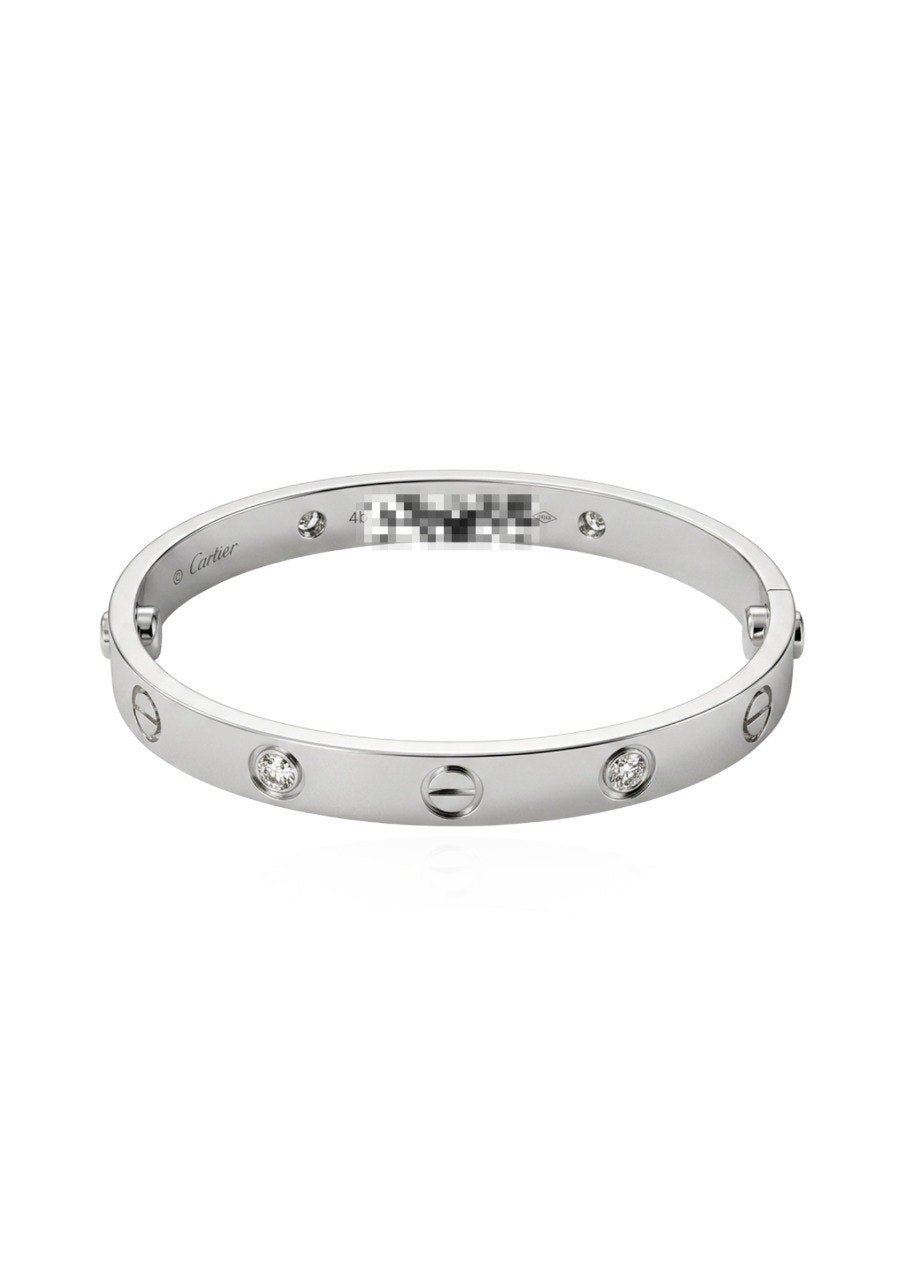CARTIER LOVE COLLECTION WHITE GOLD BANGLE (EC00125WGBG)
