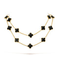 Van Cleef & Arpels Necklaces Alhambra 20 Motif 18k Yellow Gold Onyx