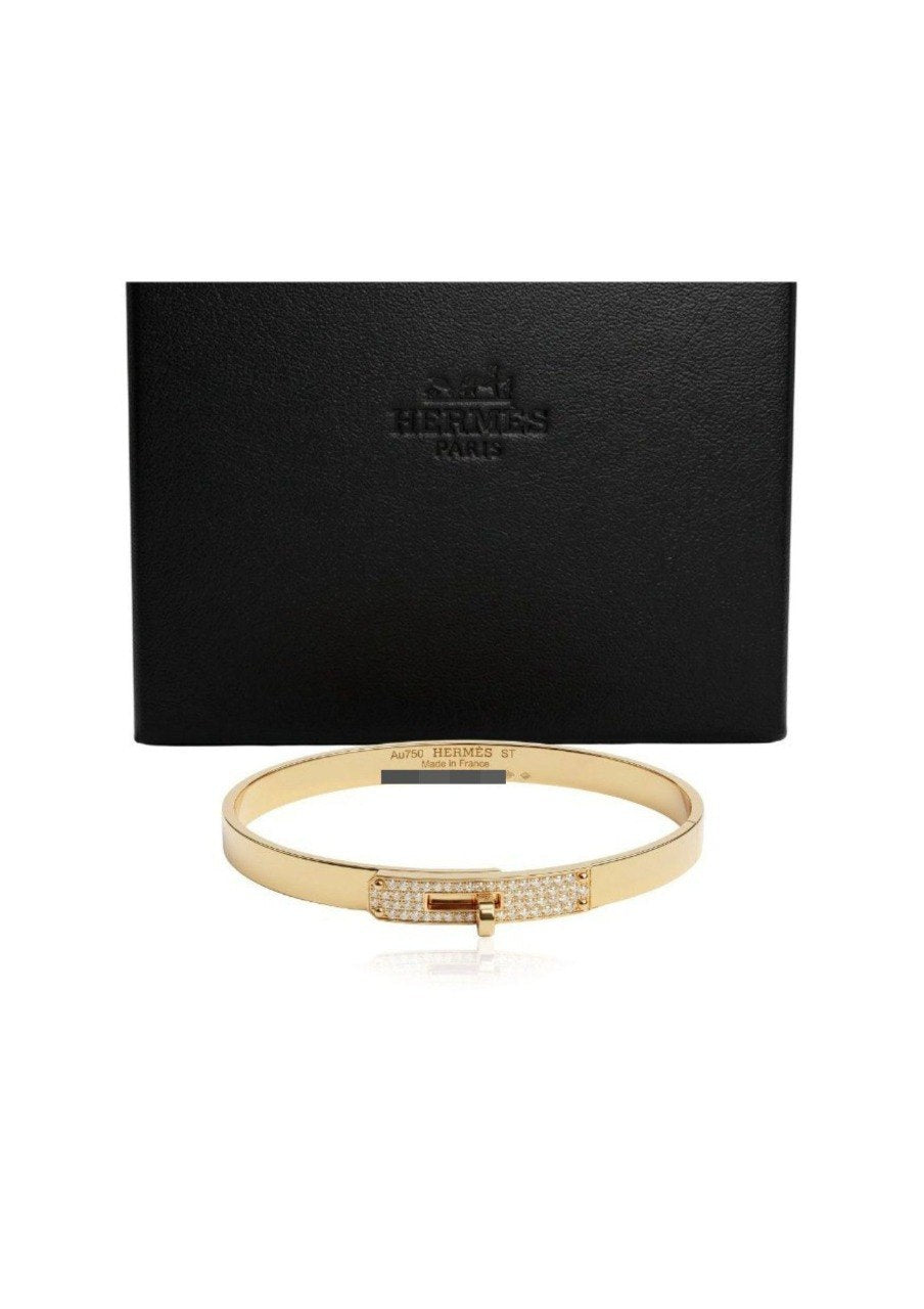 HERMES KELLY BANGLE BRACELET TURN LOCK (EC00113RGBG)