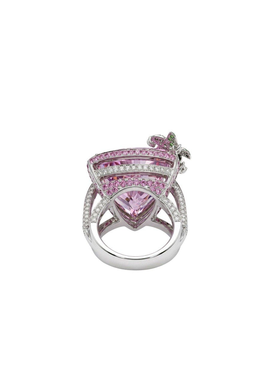 KUNZITE 750 WHITE GOLD RING (GFCO)  EC00163WGR
